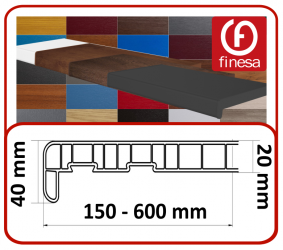 Extrudált PVC párkány